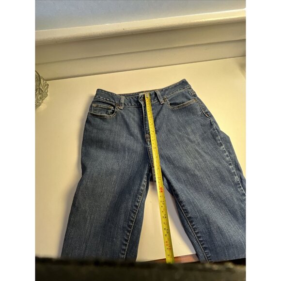 LL Bean Jeans Women Sz 4 Blue Straight Classic Fit Pants Denim - Picture 5 of 7